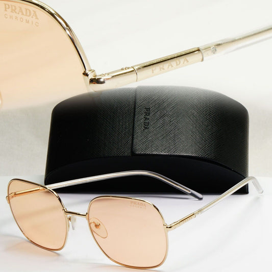 Prada Sunglasses Photochromic Gold Yellow Orange PR67XS SPR 67X ZVN-09D 270324