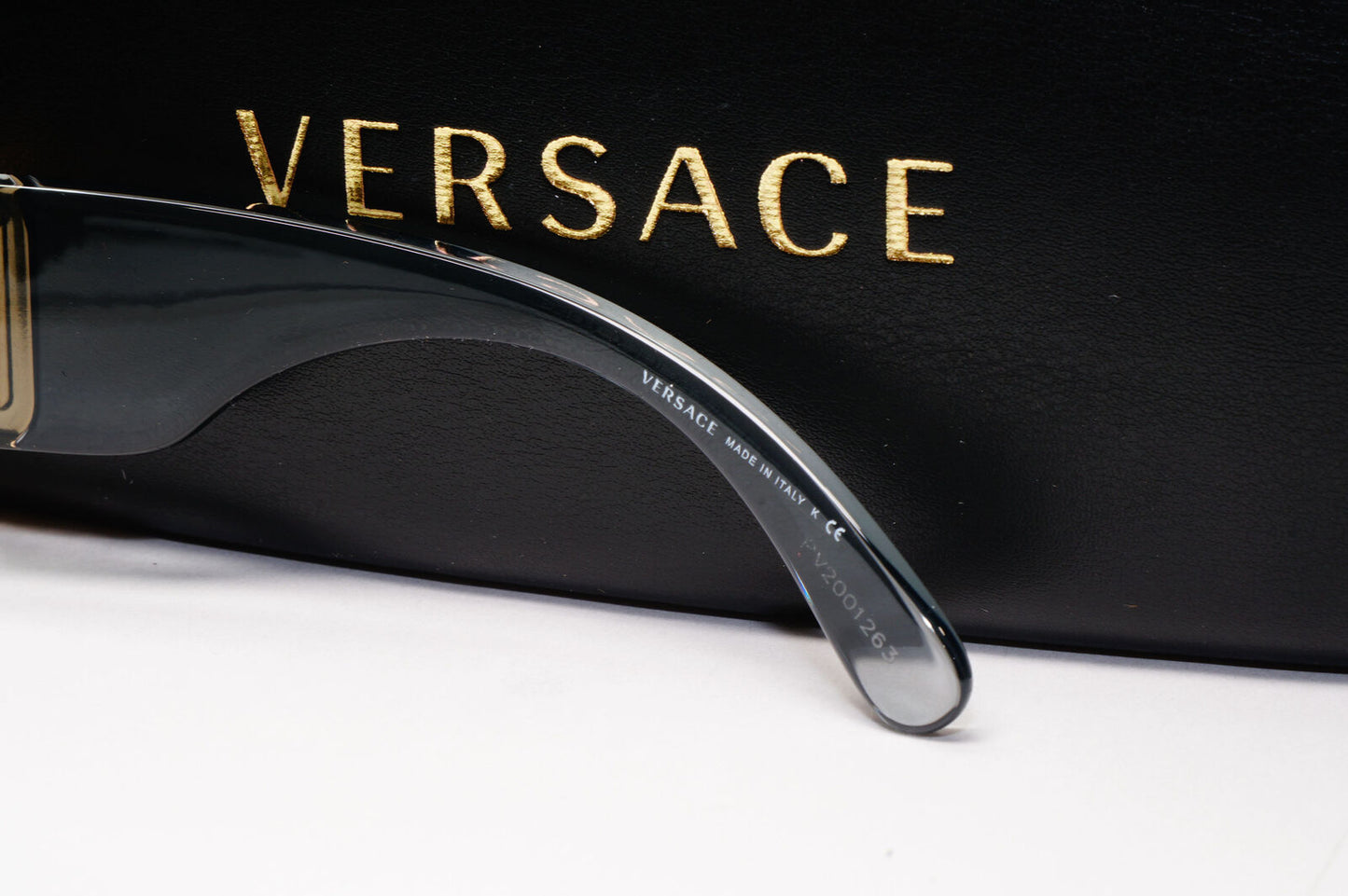 Versace Gold Medusa Sunglasses Grey Crystal Mirror Transparent Clear 4361 311/6G