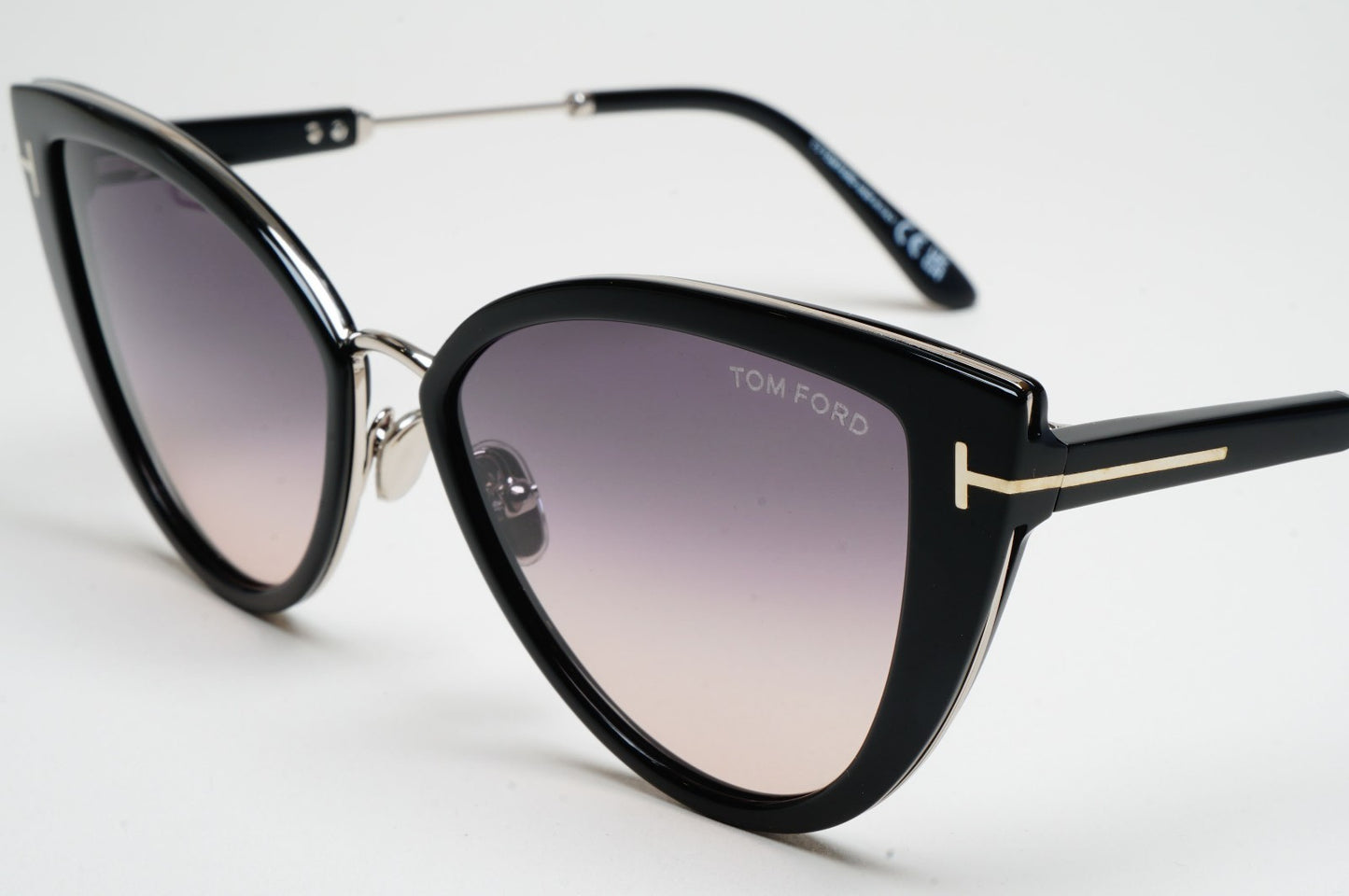Tom Ford Sunglasses Anjelica-02 Cat Eye Black Grey Gradient FT0868 TF 868 01B