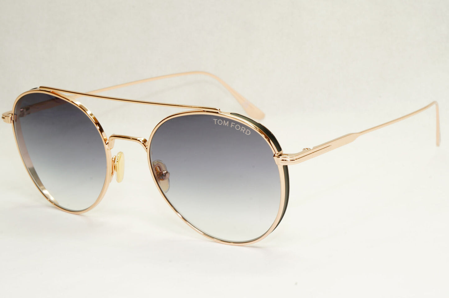 Tom Ford Sunglasses Declan Gold Round Metal Grey Gradient FT0826 TF 826 28B