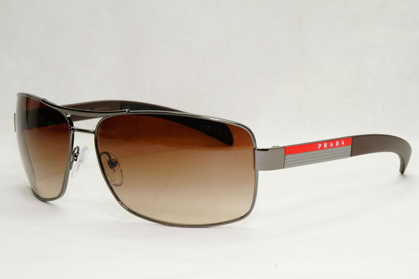 Prada Sunglasses Brown Gradient Wrap Navigator Square PS54IS SPS 54I 5AV-6S1