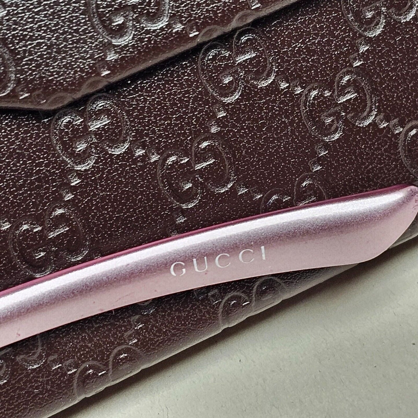 Gucci Sunglasses 2002 Vintage Lilac Pale Pink Rectangle GG 2551/S LT8 050225