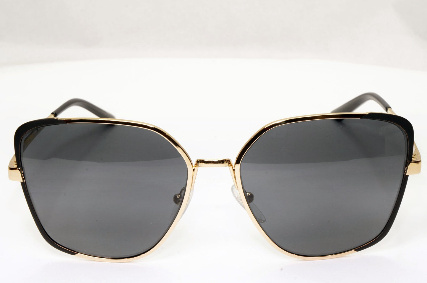 Prada Sunglasses Polarized Black Grey Gold Square PR60XS SPR 60X QE3-5Z1