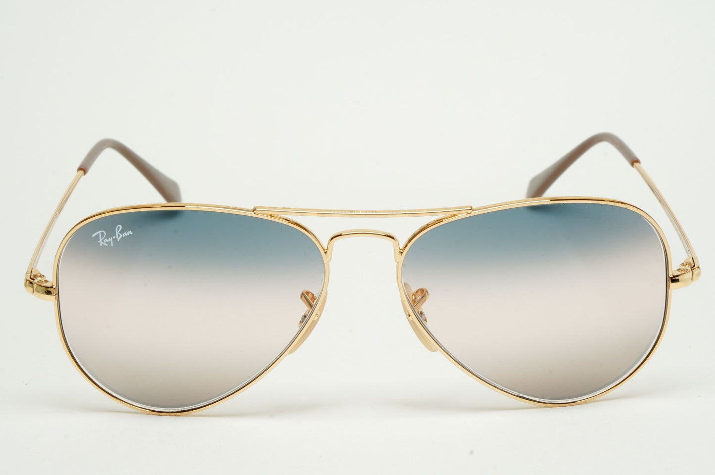 Ray-Ban Sunglasses Aviator II Gold Blue Grey Gradient RB 3689 001/GE Small 55mm
