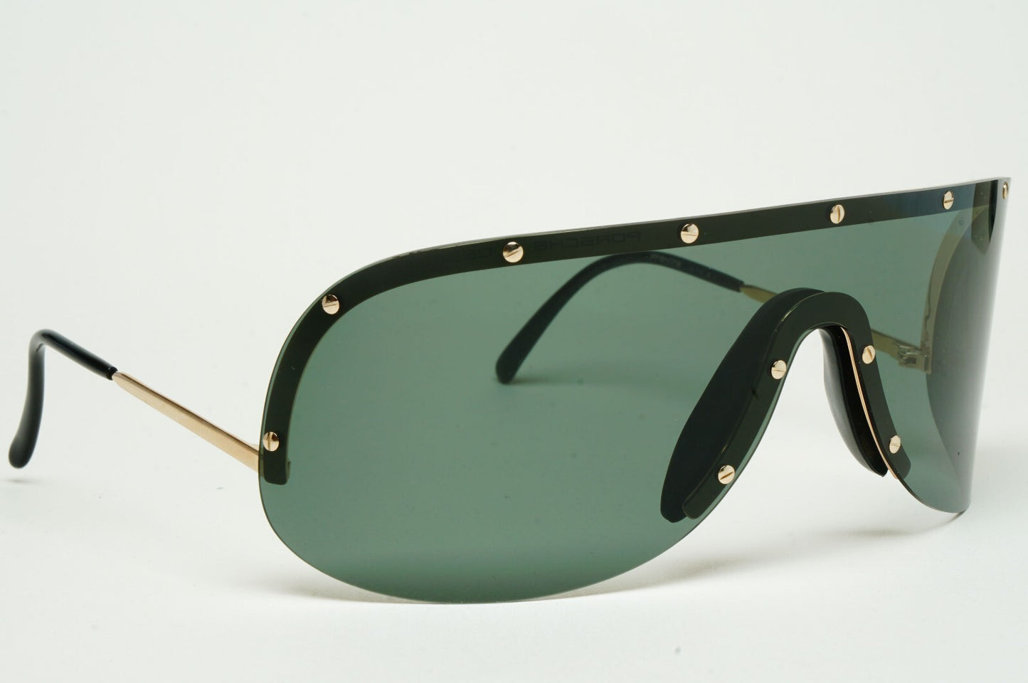Porsche Design Sunglasses Titanium Green Gold P8000 Series Shield Visor P8479 A