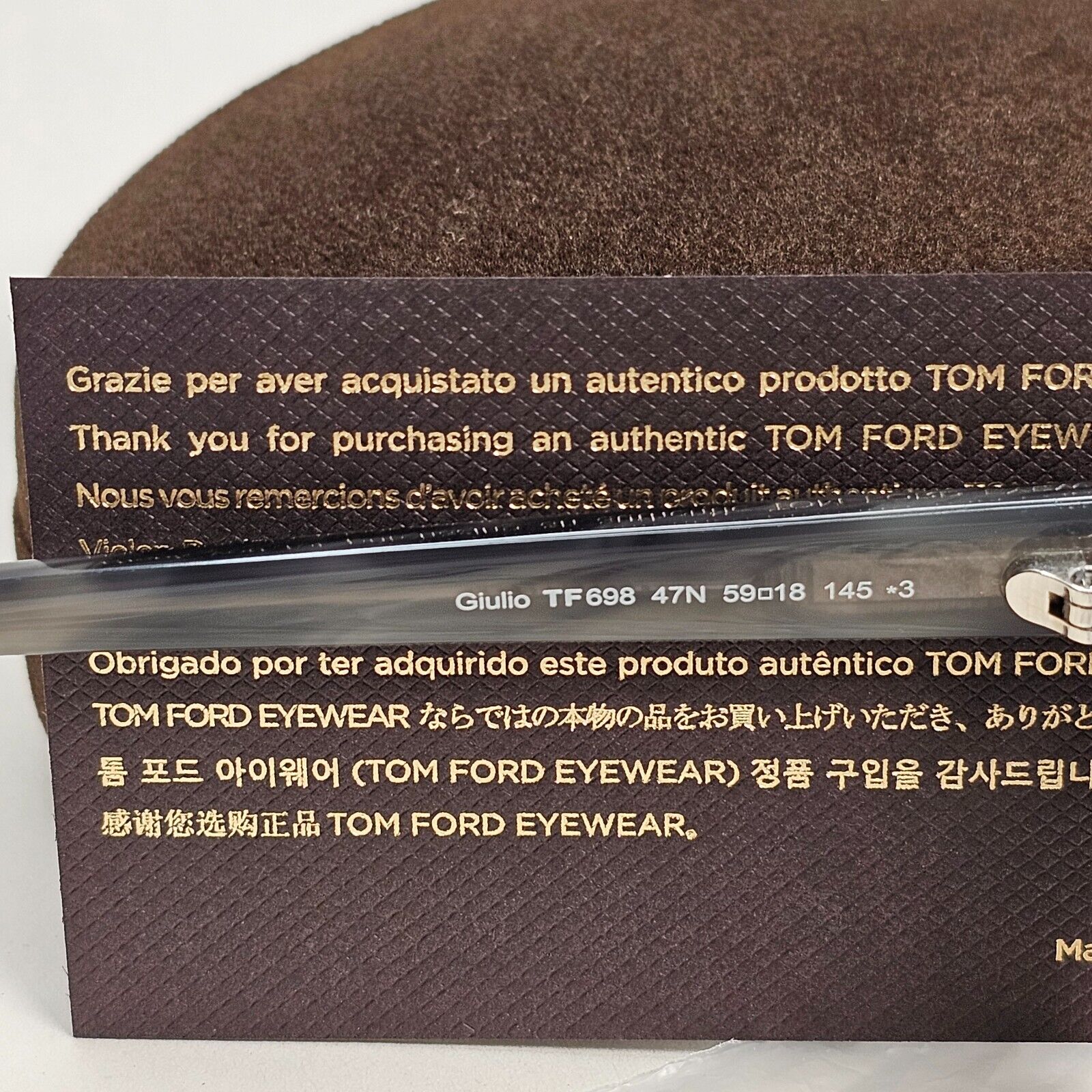 Tom Ford Sunglasses Giulio Grey Havana Green Square FT0698 TF 698 47N 59mm