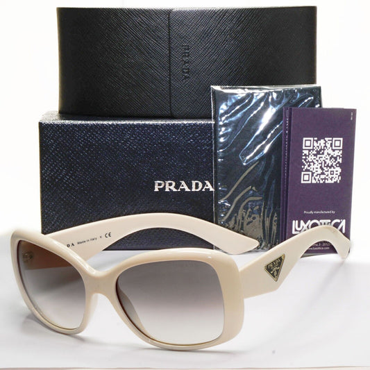Prada Sunglasses 2013 White Triangle Logo Square Grey PR32PS SPR 32P 7S3-0A7