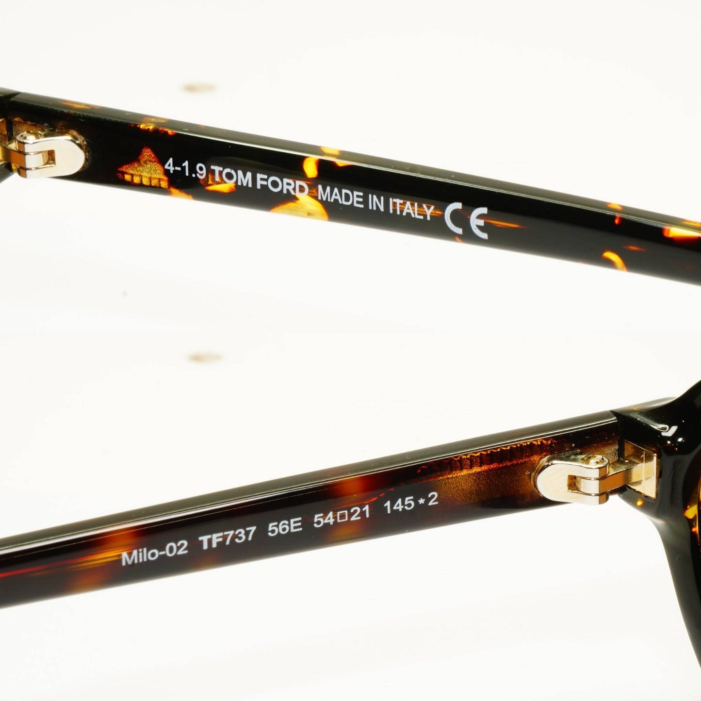 Tom Ford Sunglasses Milo-02 Brown Tortoise Gold FT0737 TF 737 56E 54mm