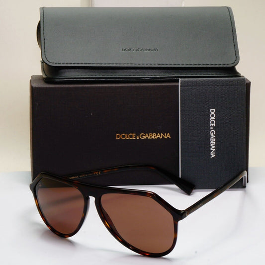 Dolce & Gabbana 2017 Sunglasses Brown Pilot Angular D&G 4341 502/73 051124
