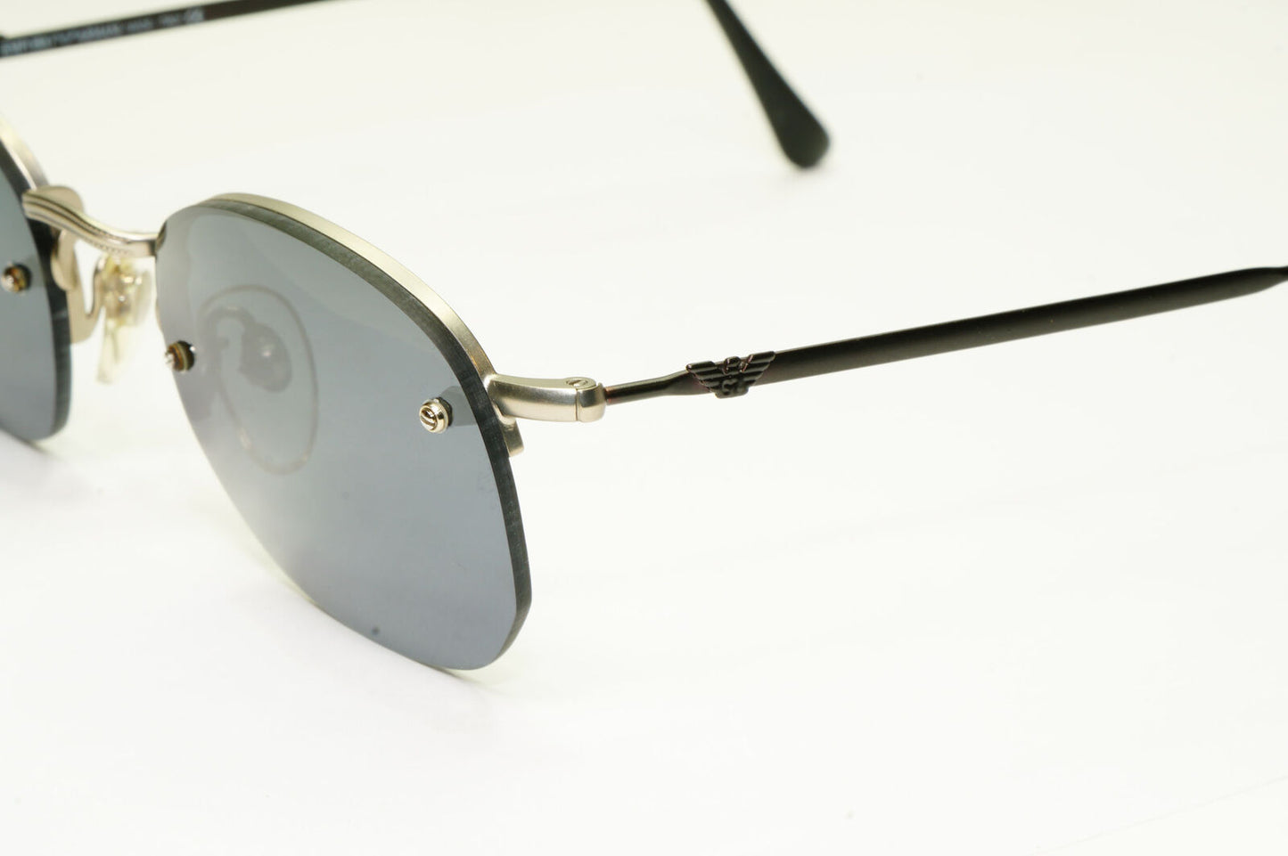 Emporio Armani 1997 Vintage Sunglasses Mens Womens Black Grey 050-S 972-S/26