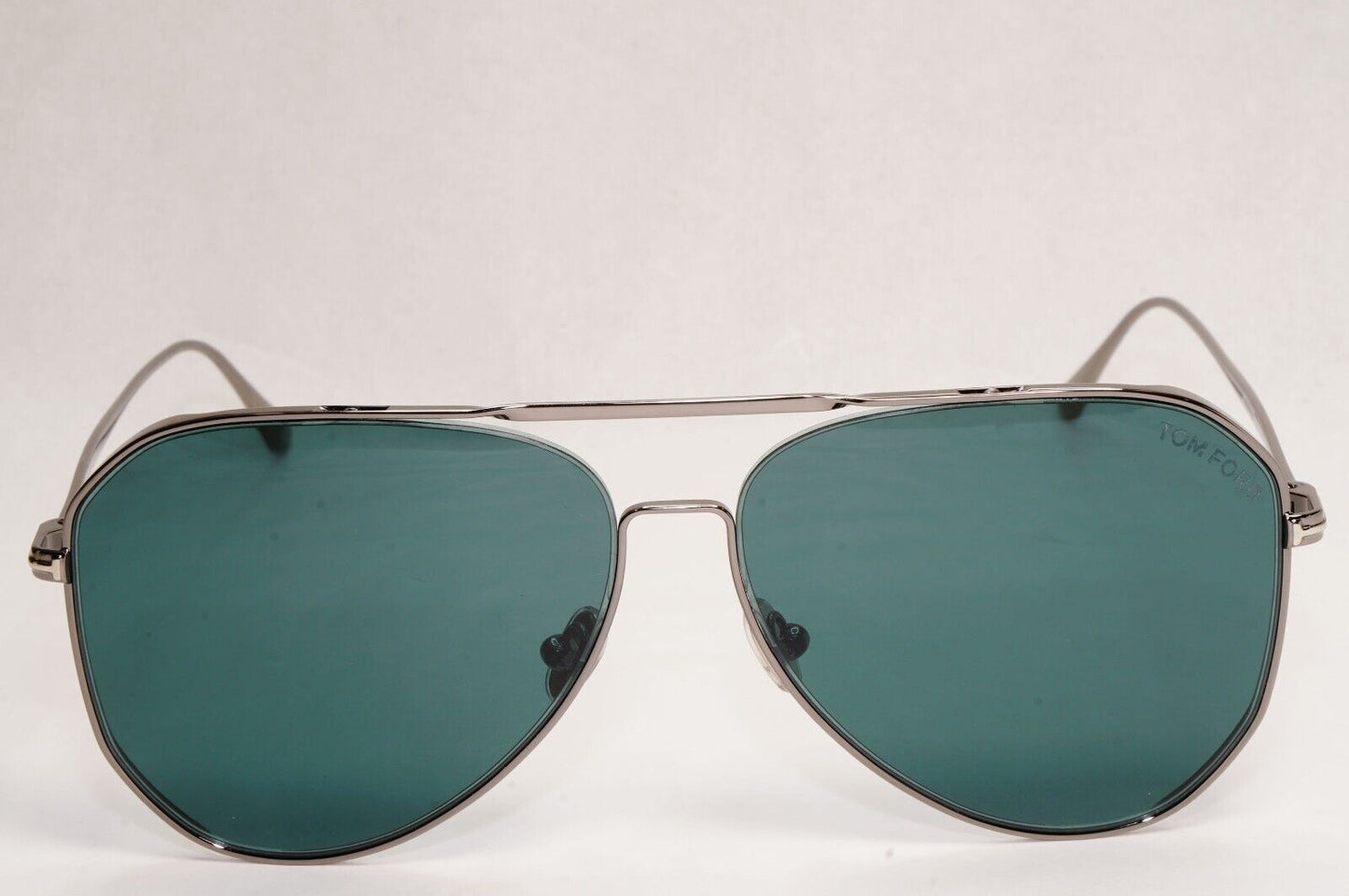 Tom Ford Sunglasses Charles-02 Gunmetal Green Blue Teal Pilot Metal TF 853 12V