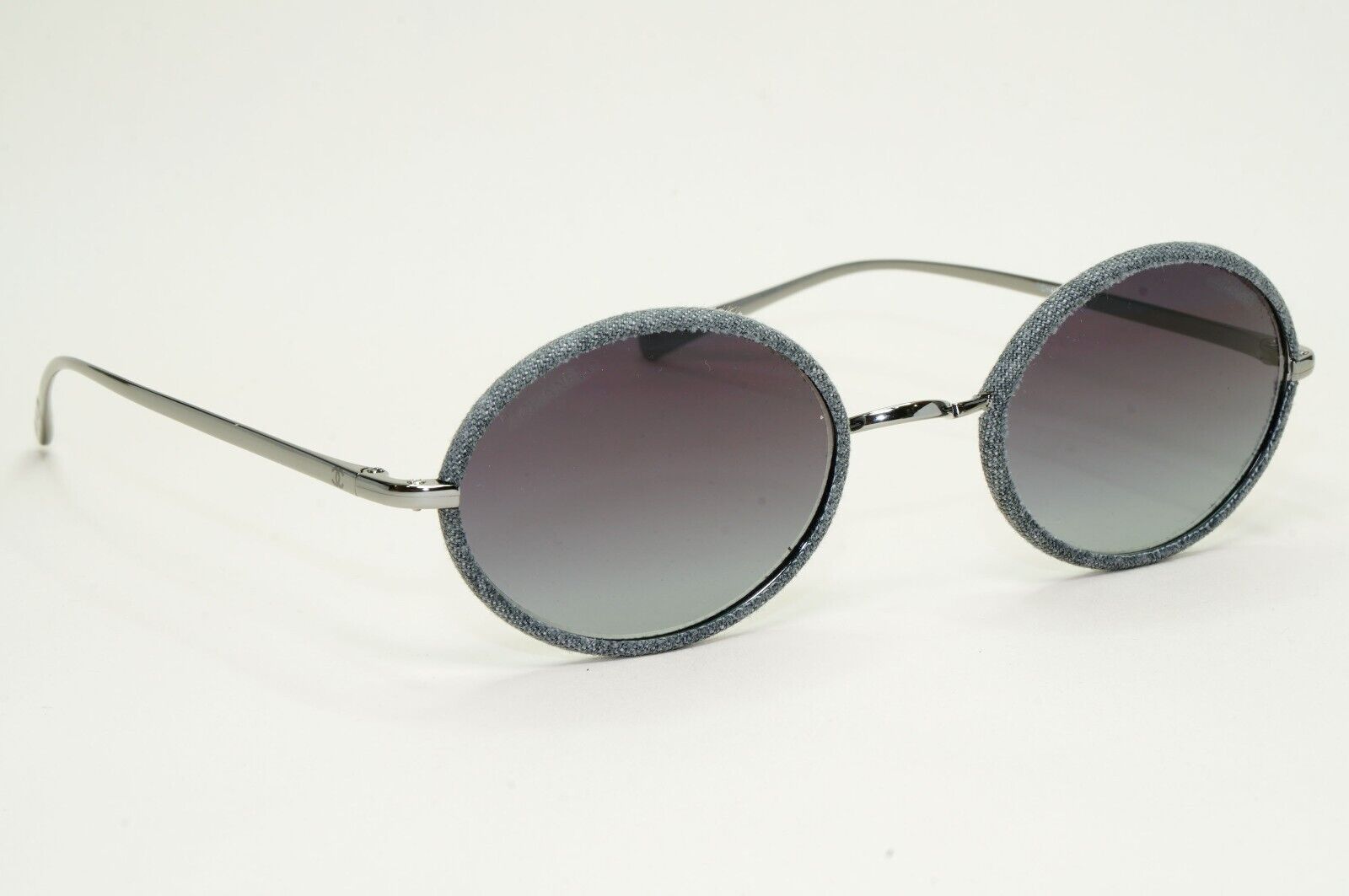 Chanel Sunglasses Denim Oval Grey Gunmetal Gradient 4248-J c.108/S6 50mm