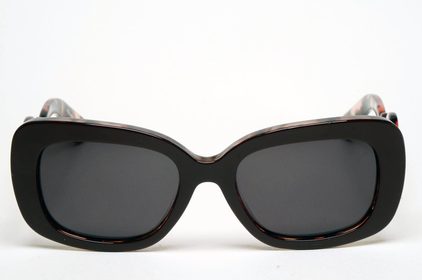 Prada Sunglasses Baroque Swirl Square Black Brown PR27OS SPR 27O ROL-0A6 140325