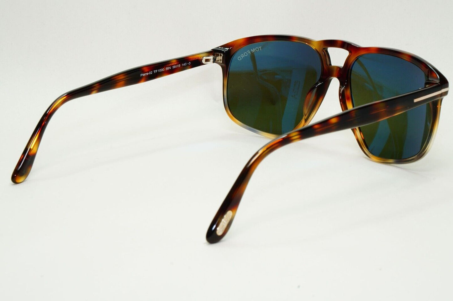 Tom Ford Sunglasses Pierre-02 Brown Tortoise Green Navigator FT1000 TF 1000 56N