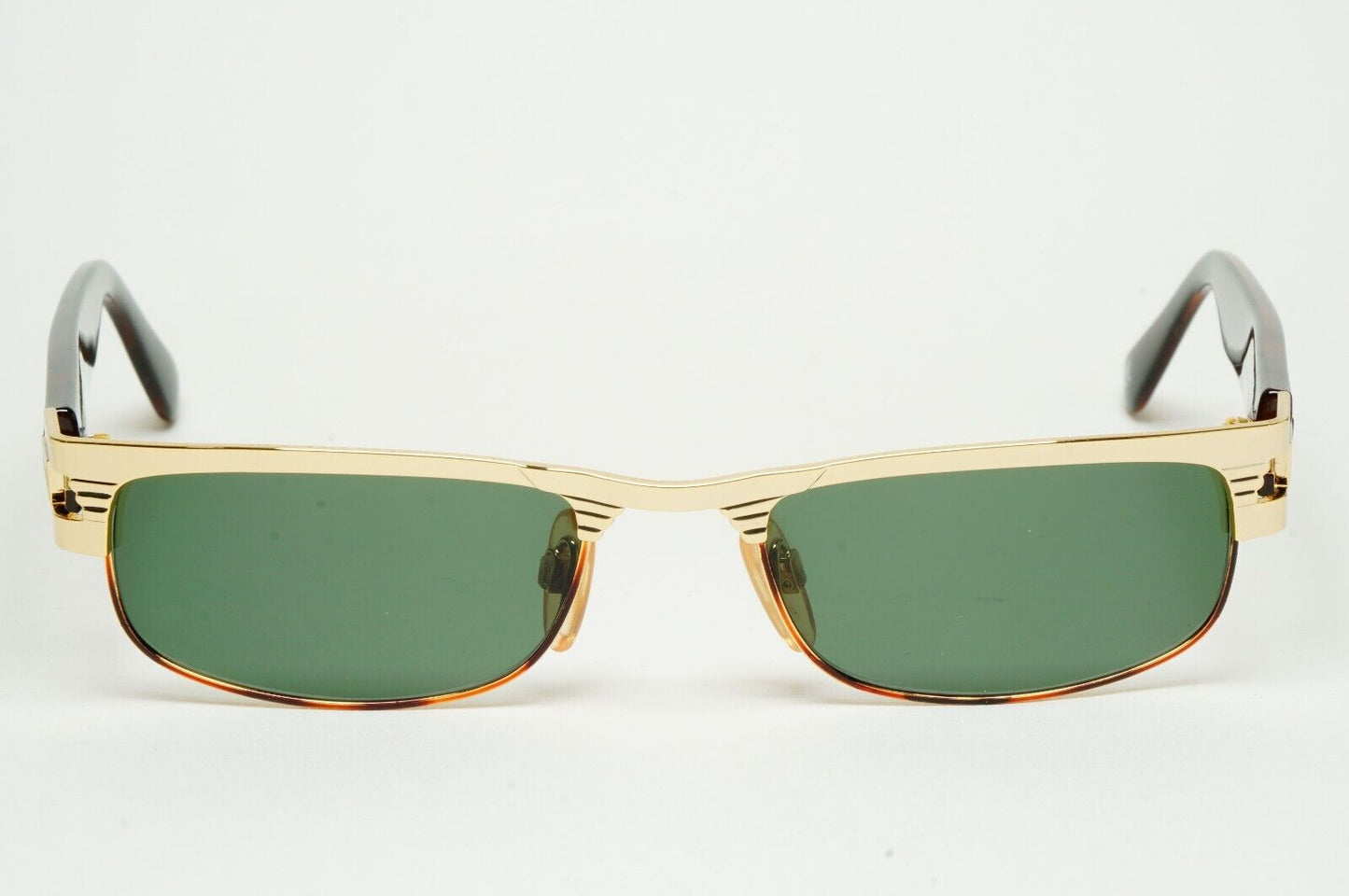 Versus Sunglasses 1996 by Gianni Versace Vintage Gold Green MOD F26 COL 36M