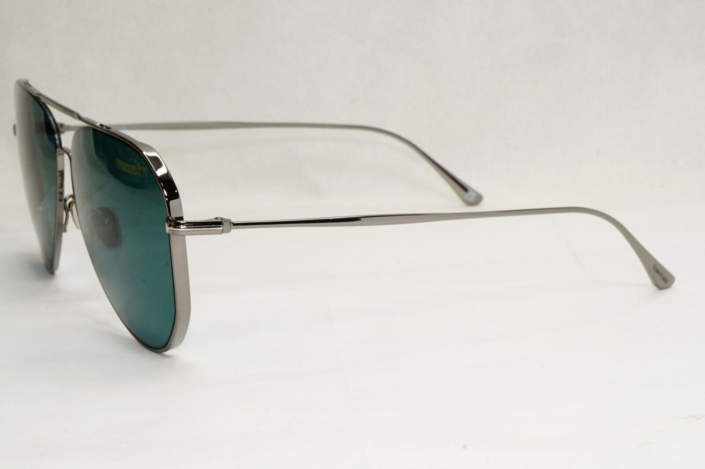 Tom Ford Sunglasses Charles-02 Gunmetal Green Blue Teal Pilot Metal TF 853 12V