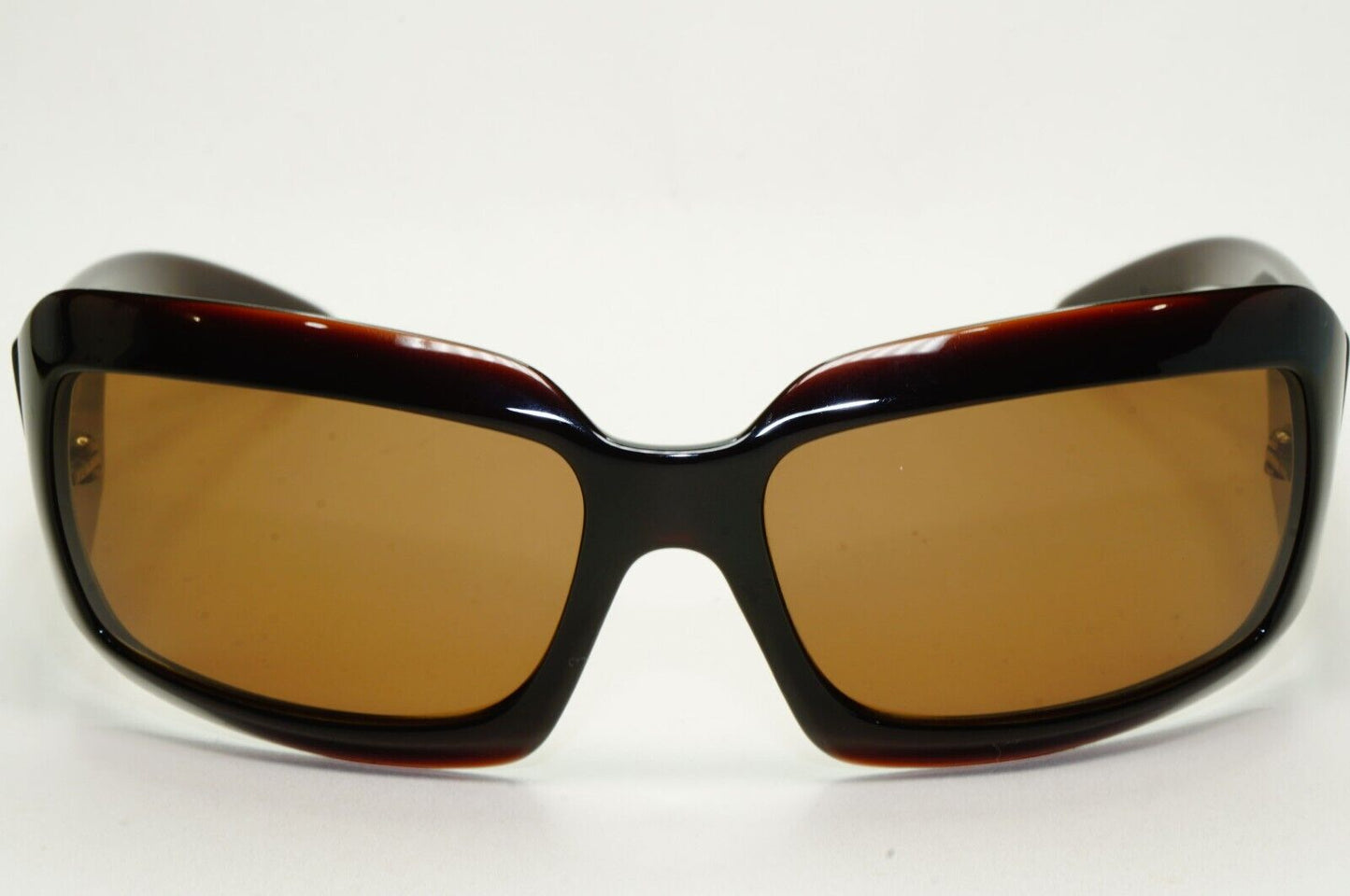 Chanel Sunglasses 2007 Vintage Brown Leather Large Logo 6022-Q-M c.538/13 301024
