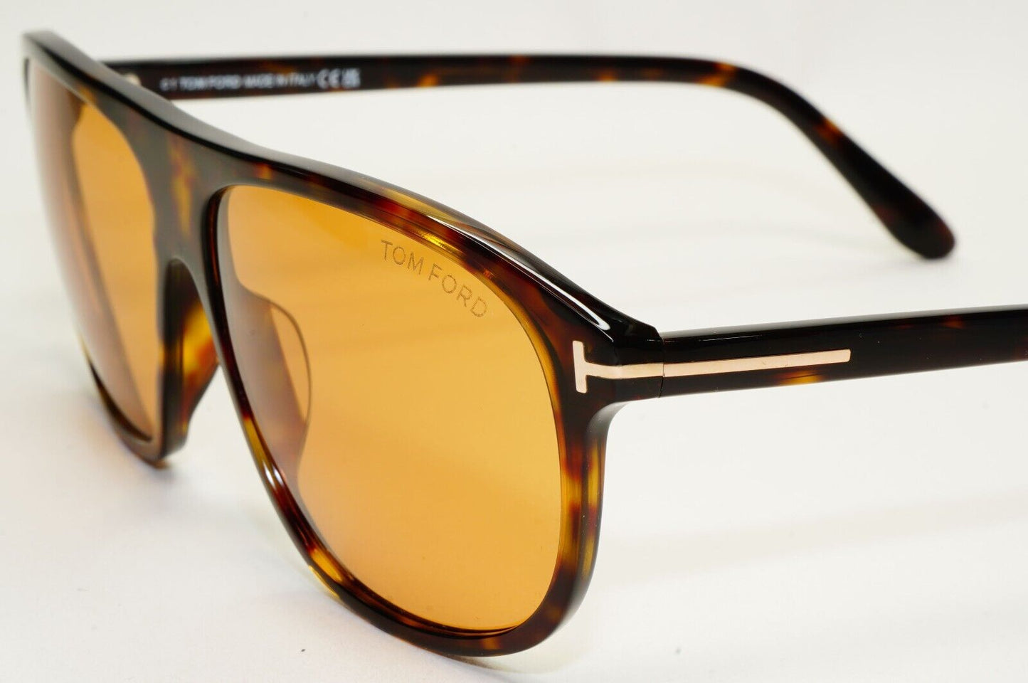 Tom Ford Sunglasses Prescott Brown Tortoiseshell Square FT1027 TF 1027 52E