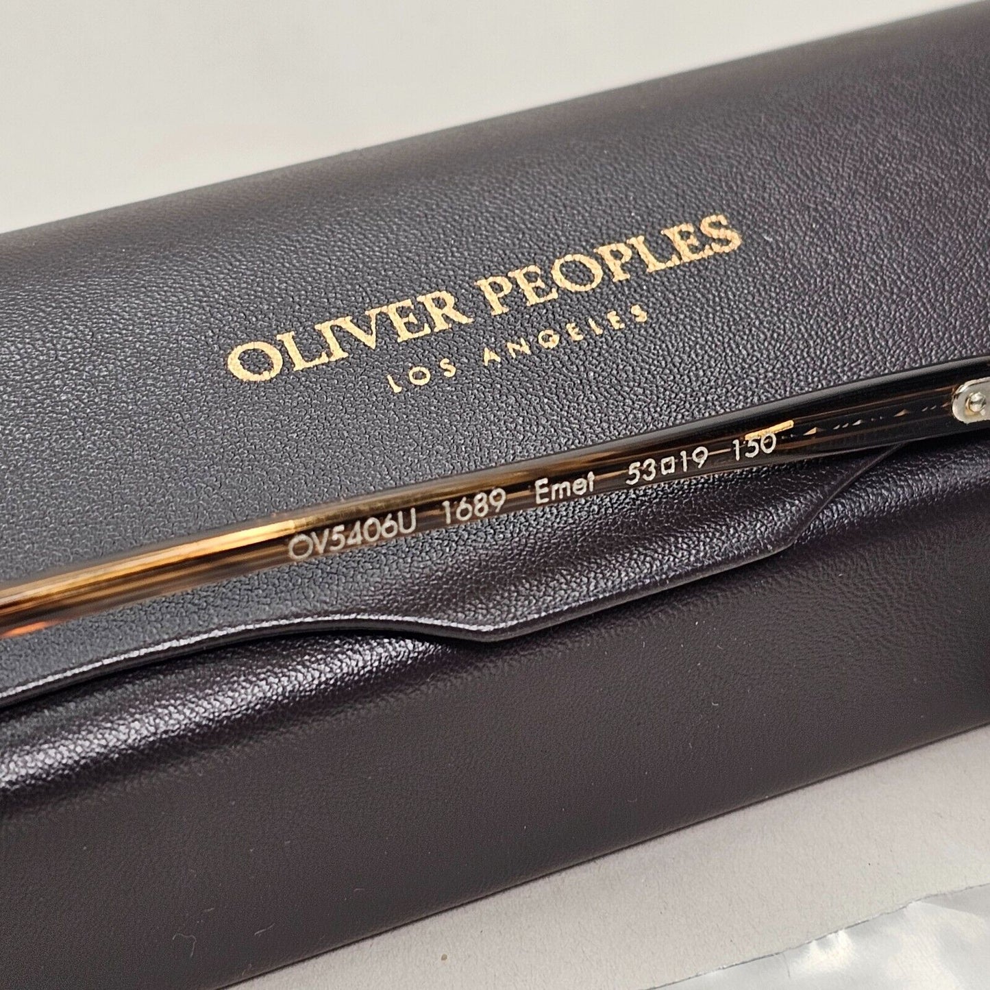Oliver Peoples Sunglasses Emet Brown Sepia Blue Teal Pilot OV 5406U 1689 53mm