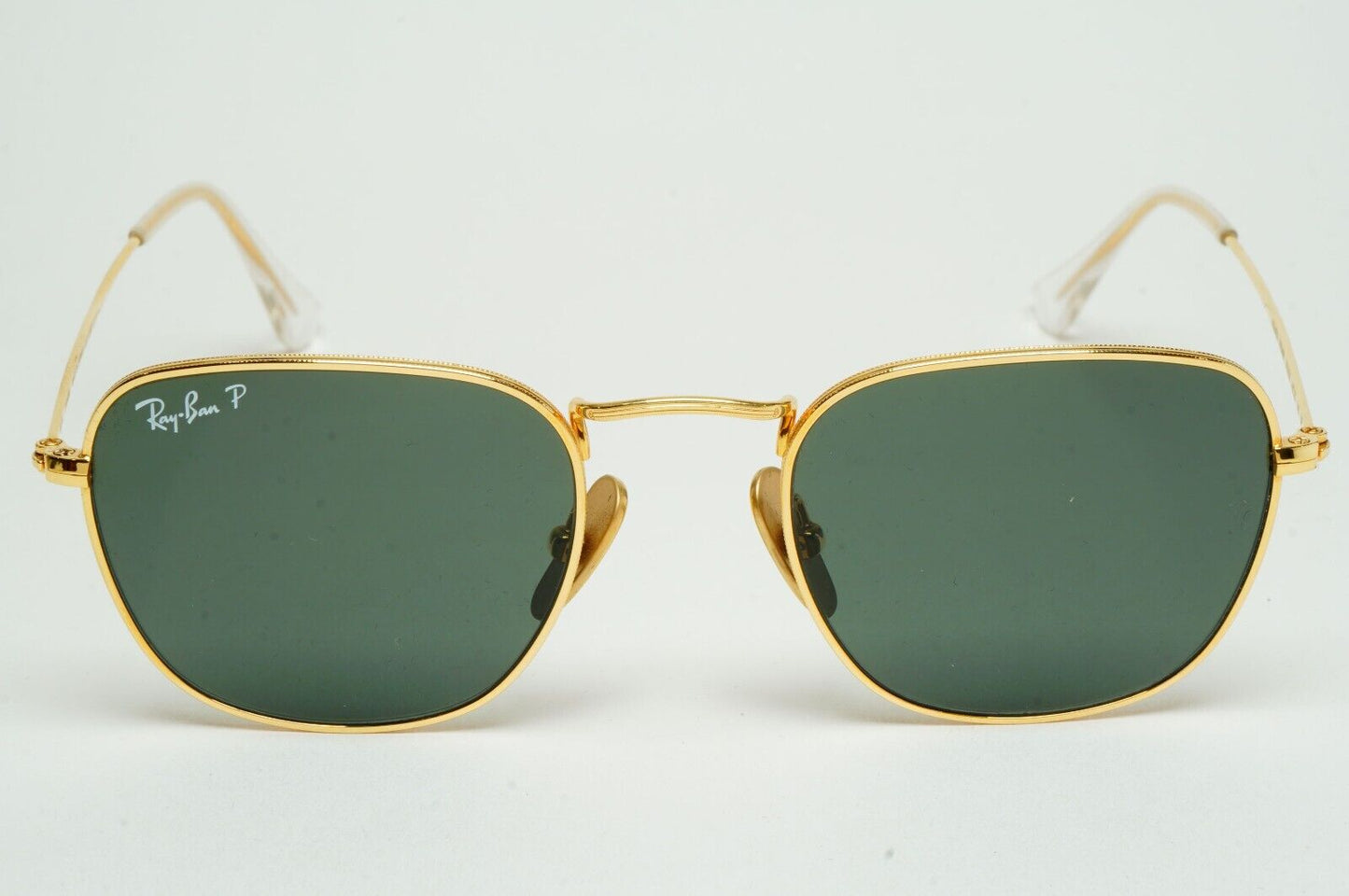 Ray-Ban Sunglasses Frank Titanium Polarized Gold Green RB 8157 9216/58 48mm