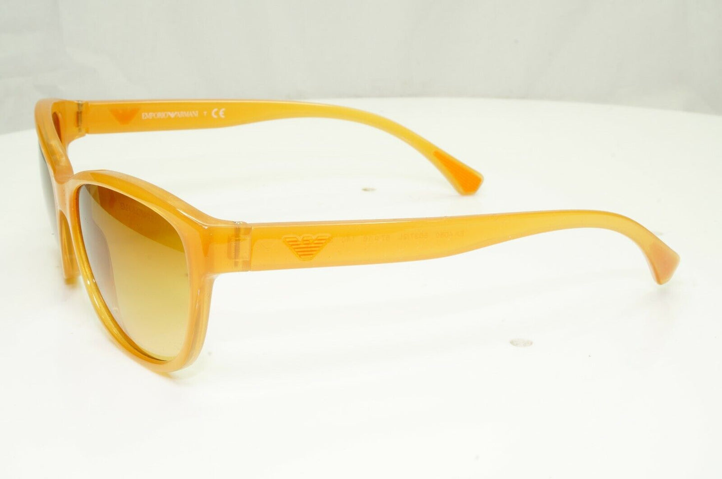 Emporio Armani Brown Honey Ochre Womens Sunglasses Square EA 4080 5537/2L