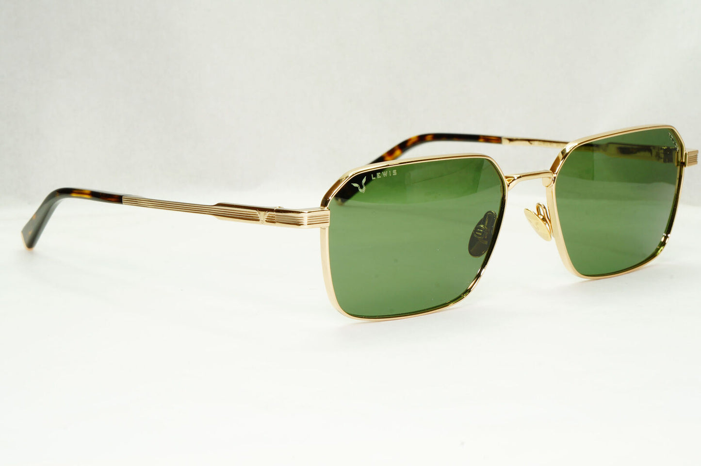 Police x Lewis Hamilton Sunglasses F1 Gold Green SPL G33 Lewis 45 COL 0300