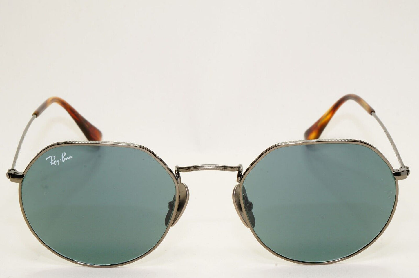 Ray-Ban Sunglasses Jack Titanium Gunmetal Blue Round RB 8165 9244/R5 51mm