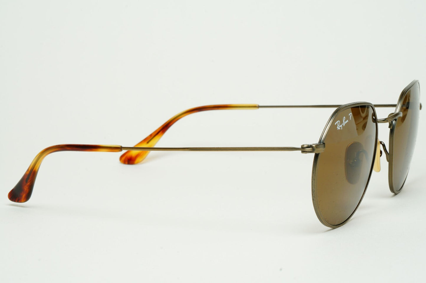 Ray-Ban Sunglasses Jack Titanium Polarised Brown Antique RB 8165 9207/57 51mm