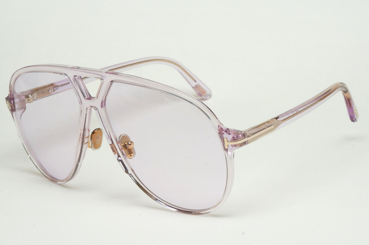 Tom Ford Sunglasses Bertrand Lilac Violet Oversized Pilot FT1061 TF 1061 78Y