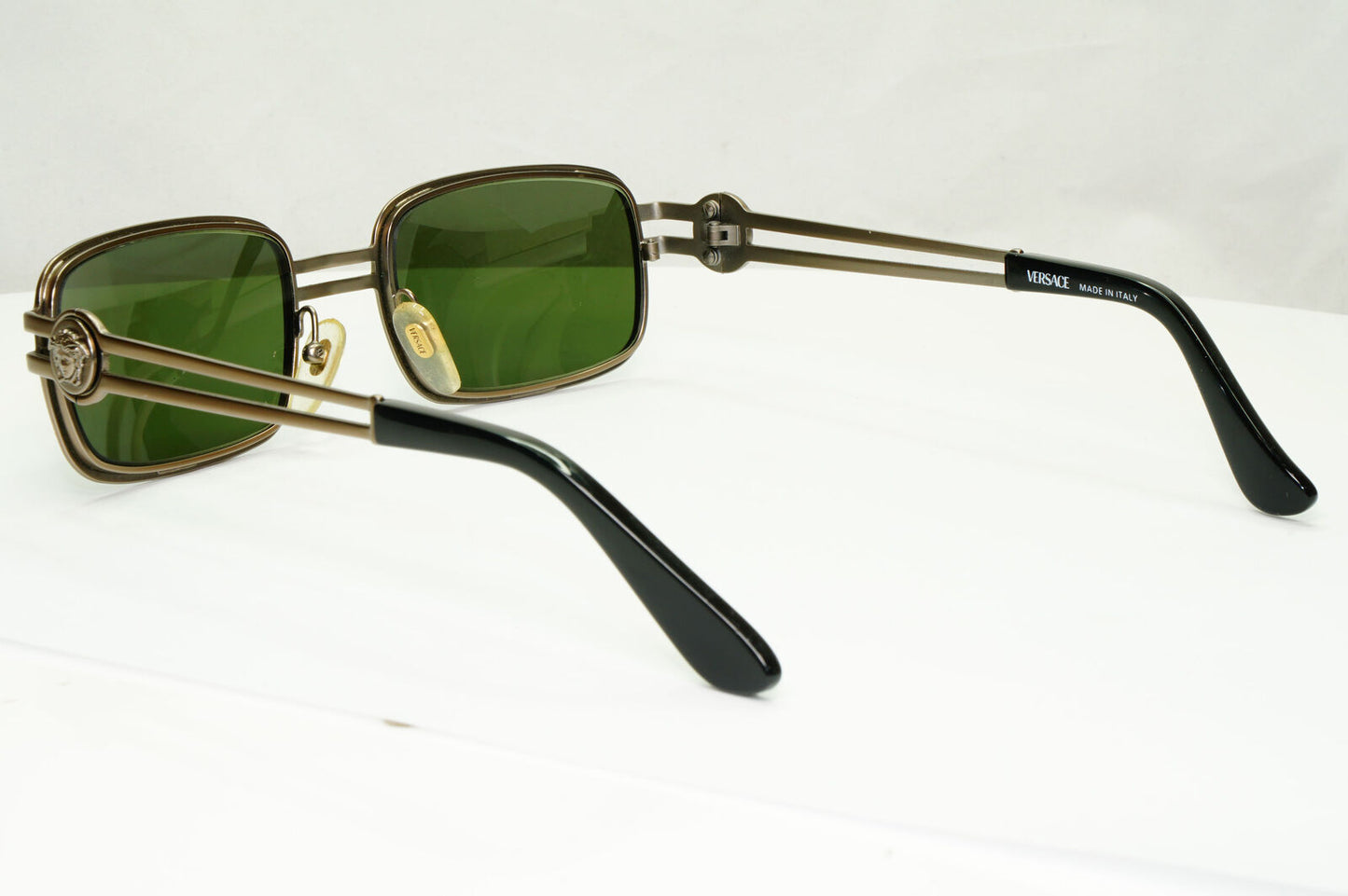 Gianni Versace 1996 Sunglasses Medusa Gunmetal Green MOD S53 COL 948 311022