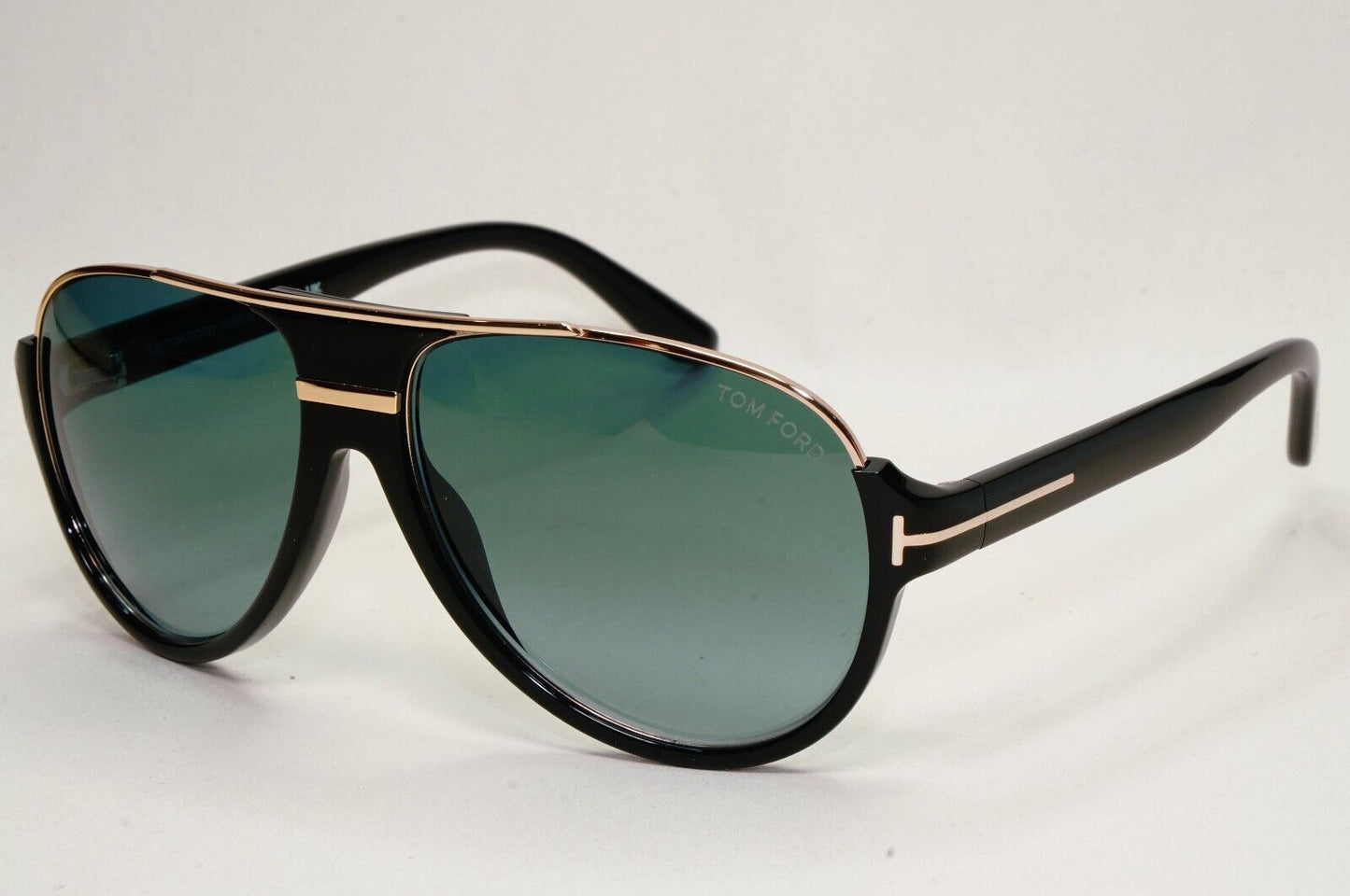 Tom Ford Sunglasses Dimitry Black Gold Green Pilot TF 334 FT0334 01P 59mm