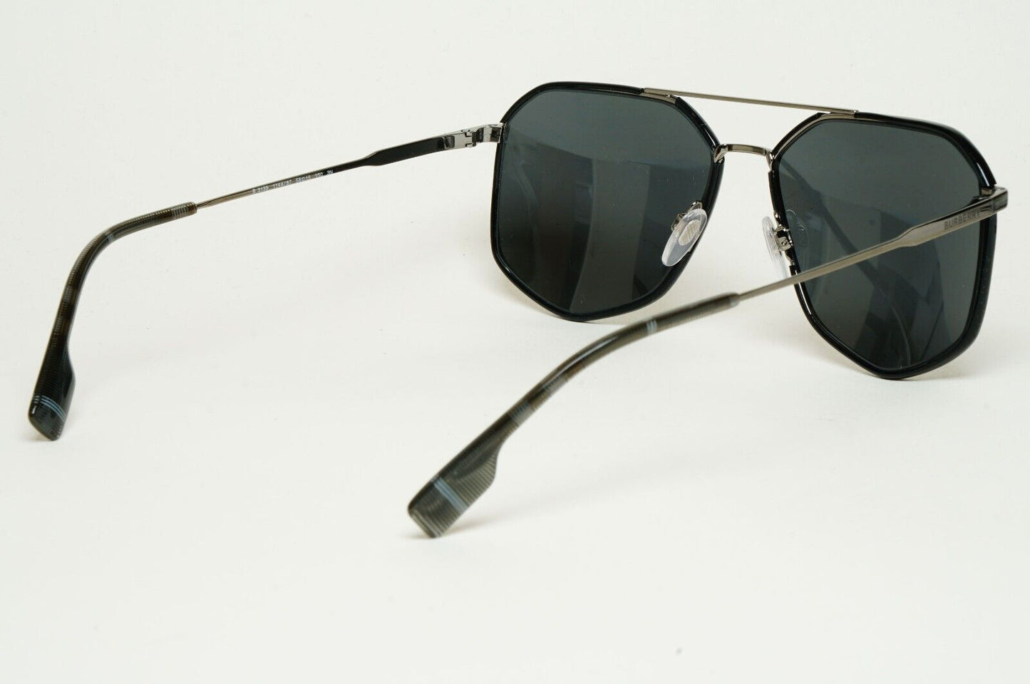 Burberry Sunglasses Ozwald Black Grey Navigator BE 3139 1144/87 58mm