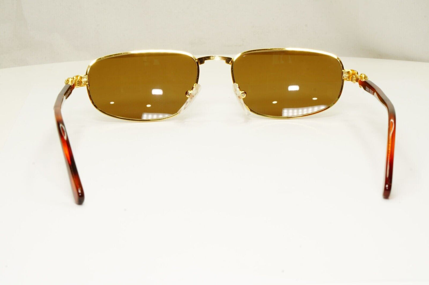 Gianni Versace 1995 Vintage Gold Medusa Brown Metal Sunglasses MOD G50 COL 56L
