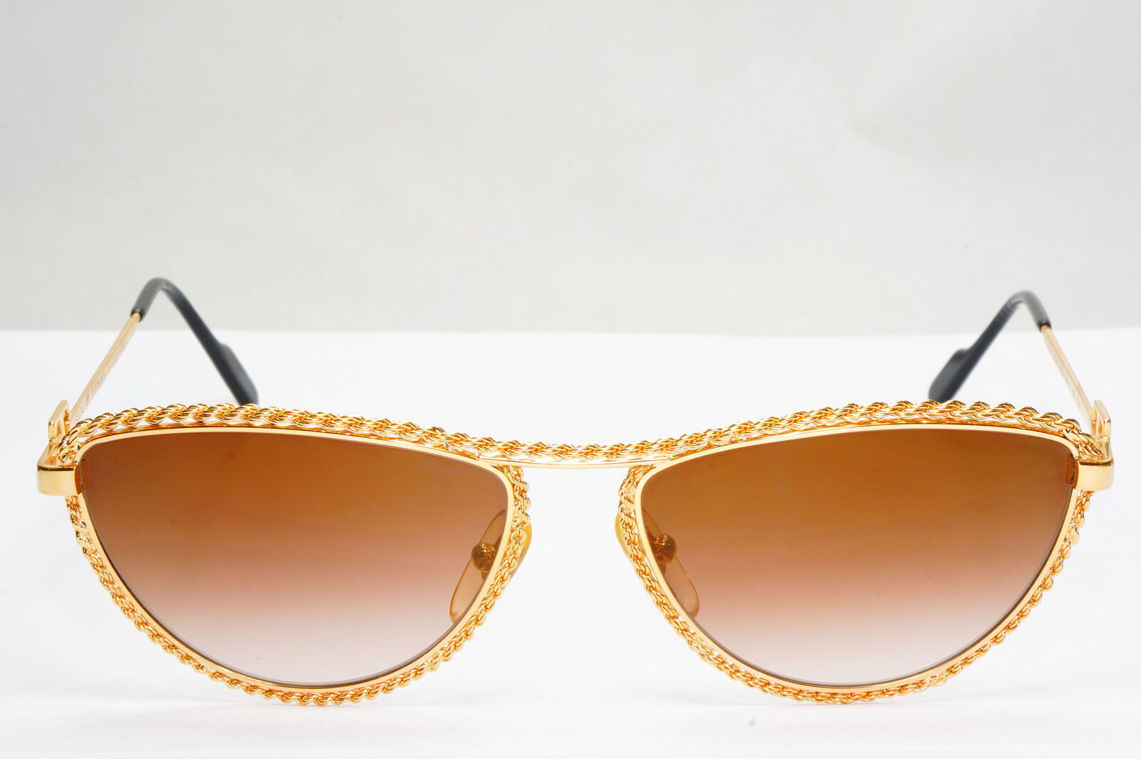 Tiffany 1980s Sunglasses Vintage Gold Plated Chain Soloist T1/03 C4 310323