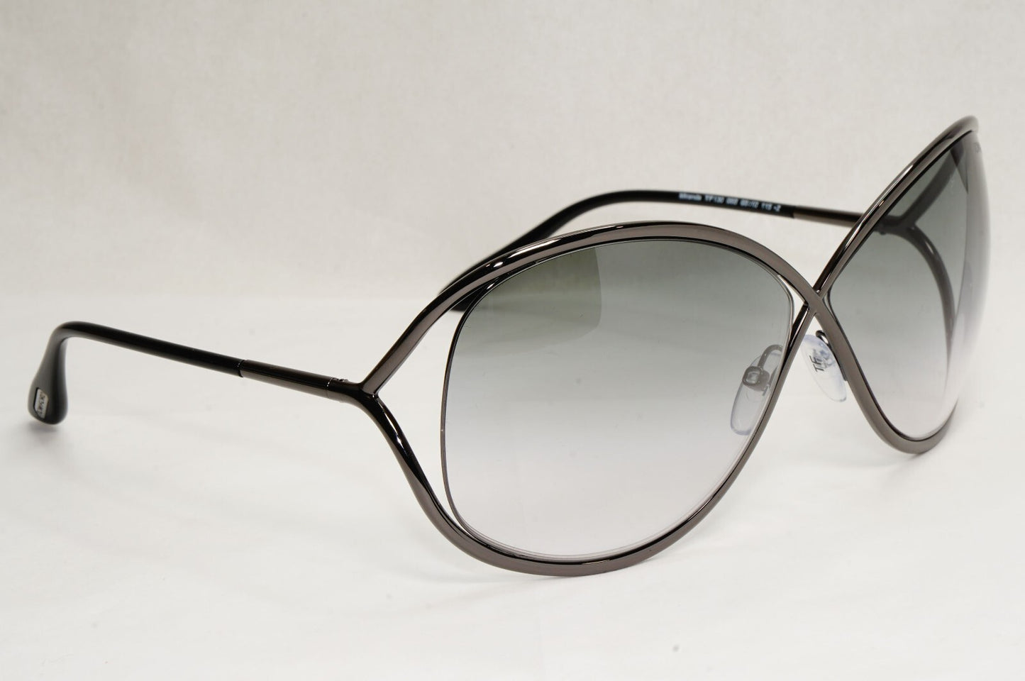 Tom Ford Sunglasses Miranda Gunmetal Gradient Grey Metal FT0130 TF 130 08B