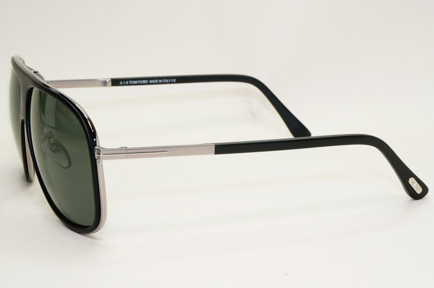 Tom Ford Sunglasses Chris Black Green Gunmetal Square FT0462F TF462-F 02N 62mm