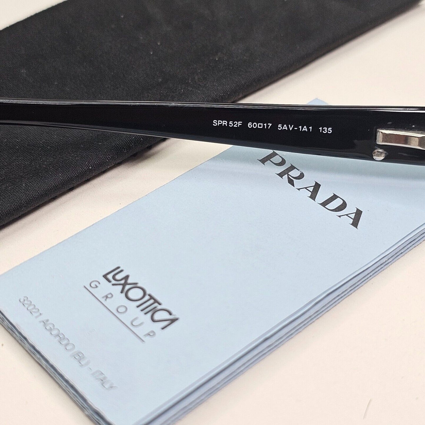 Prada Sunglasses 2006 Vintage Gunmetal Black Grey PR52FS SPR 52F 5AV-1A1 250924