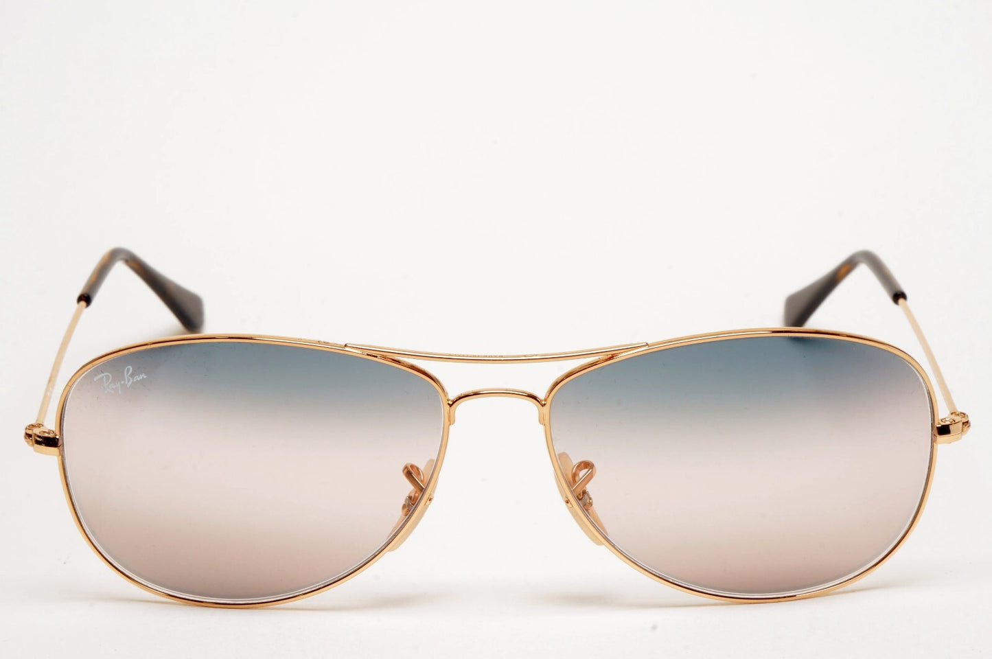 Ray-Ban Sunglasses Cockpit Gold Arista Gradient Pilot RB 3362 001/GE 59mm