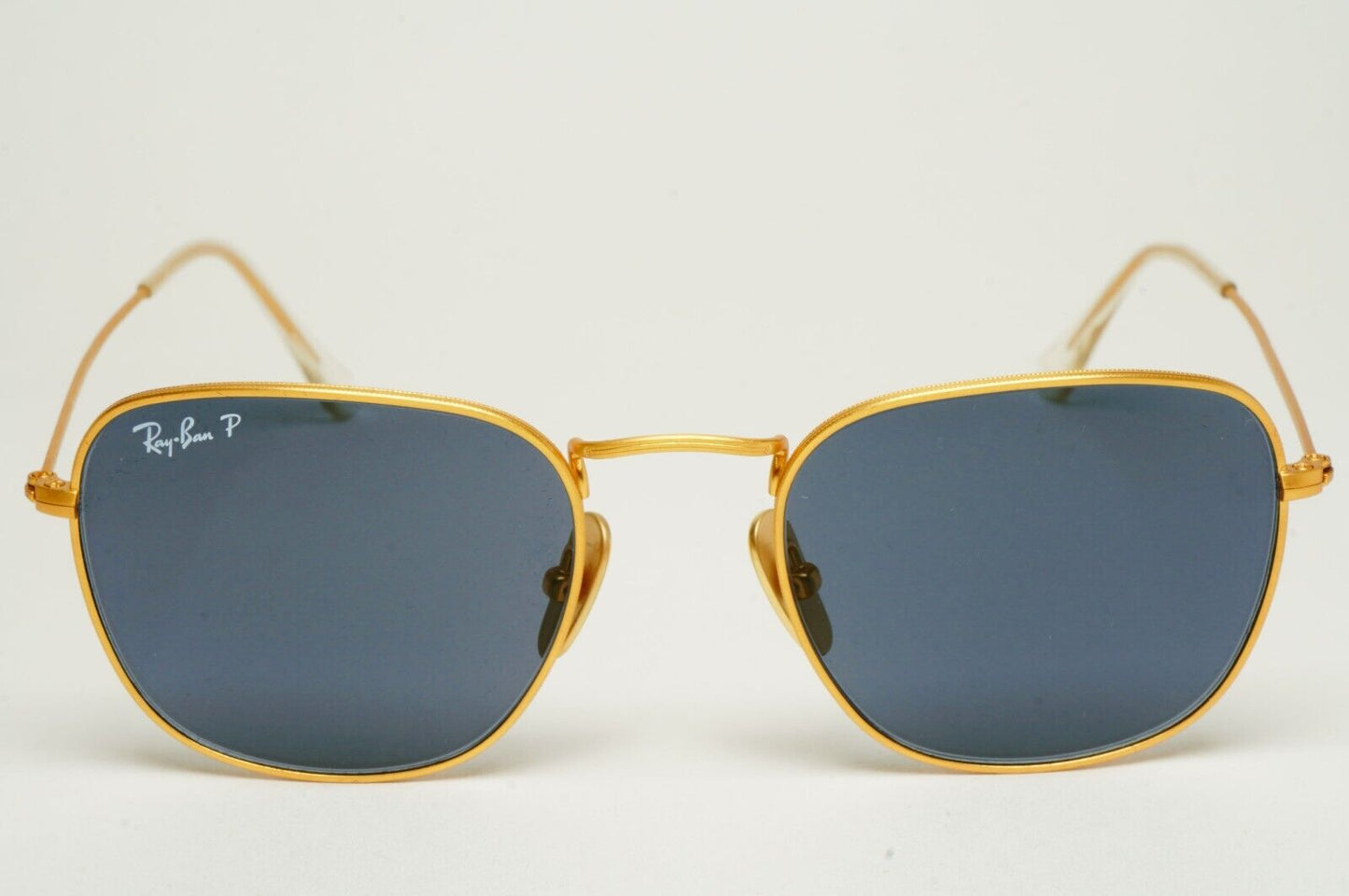 Ray-Ban Sunglasses Frank Titanium Polarized Gold Blue RB 8157 Frank 9217/T0 51mm