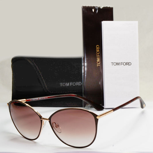 Tom Ford Sunglasses Penelope Gold Brown Gradient FT0320 TF 320 28F 59mm