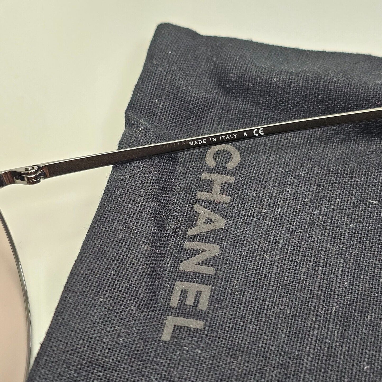 Chanel Sunglasses Grey Gunmetal Brown Round Pilot Metal 4232 c.108/7I 200324