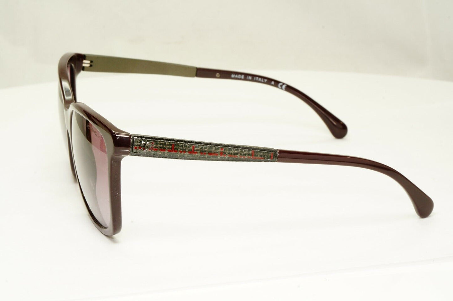 Chanel Sunglasses Burgundy Bordo Gradient Square Womens 5348 1461/S1 25640