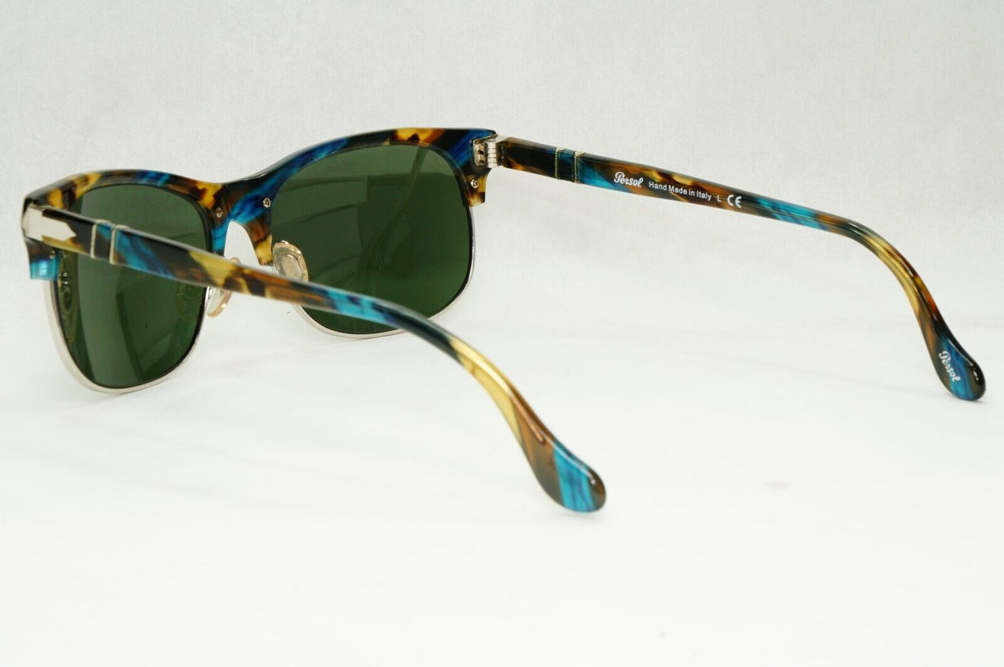 Persol Sunglasses 2012 Brown Blue Tortoise Greeen Square 3034-S 973/31 56mm