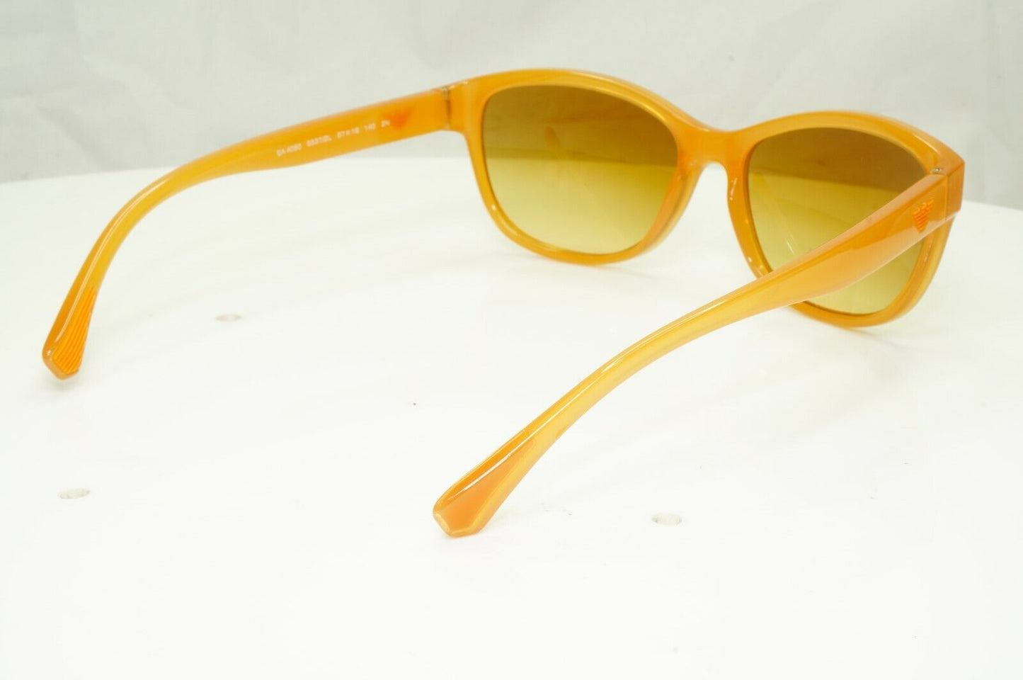 Emporio Armani Brown Honey Ochre Womens Sunglasses Square EA 4080 5537/2L