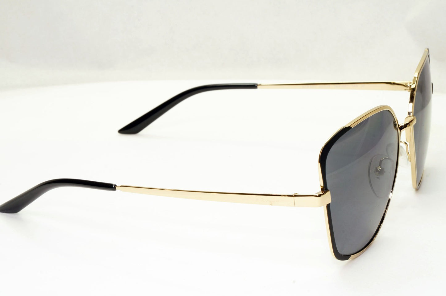 Prada Sunglasses Polarized Black Grey Gold Square PR60XS SPR 60X QE3-5Z1