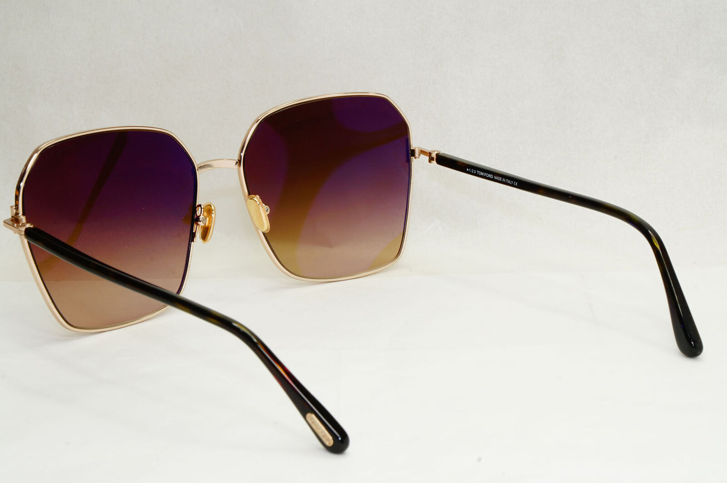 Tom Ford Sunglasses Claudia-02 Gold Brown Gradient Metal FT0839 TF 839 52F