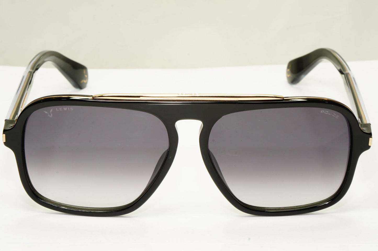 Police Lewis Hamilton F1 Sunglasses Black Gold Grey Lewis 38 SPL E20 COL 0700
