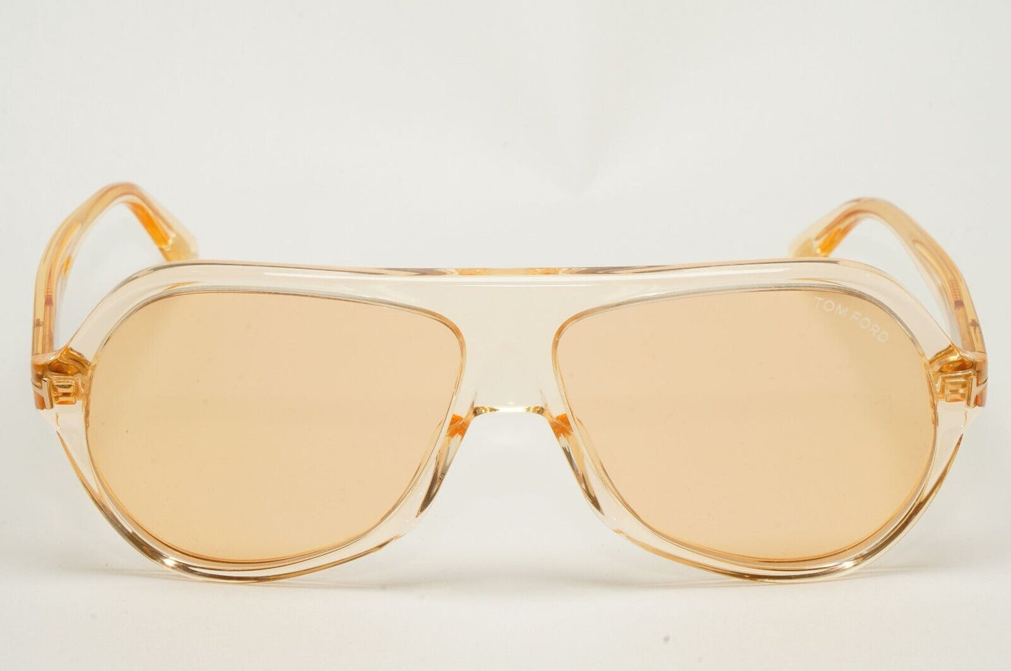 Tom Ford Sunglasses Thomas Transparent Brown Yellow Square FT0732 TF 732 45E