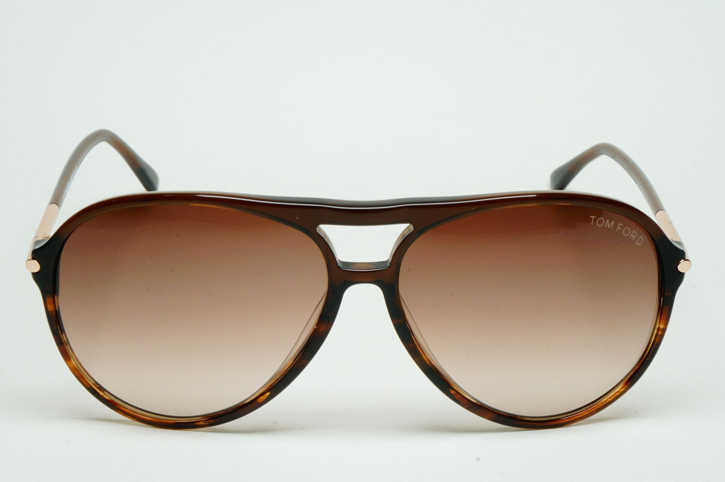 Tom Ford Sunglasses Matteo Gold Brown Gradient Pilot FT0254 TF 254 50F
