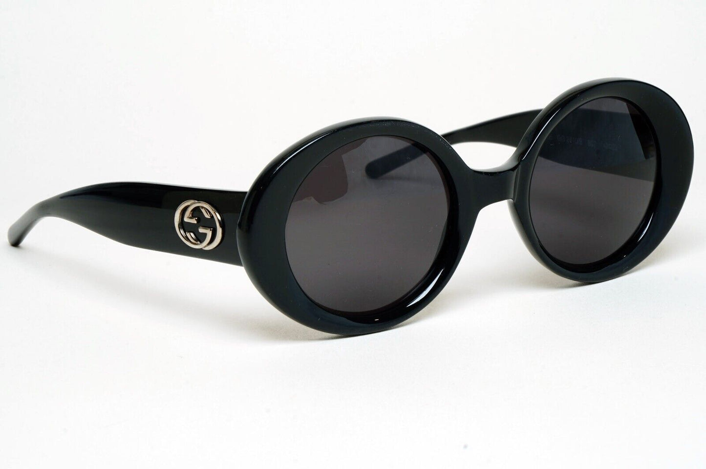 Gucci Sunglasses 1997 Vintage Black Oval Round Retro GG 2410/S 807 49mm 070125